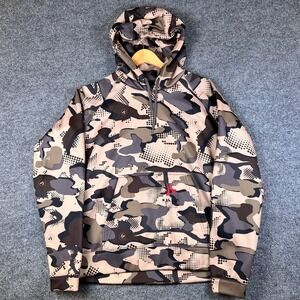 Killik Hoodie Mens M Green Brown Camo Swatch Fleece Pullover Hunting Sweatshirt